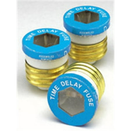 Leviton C21-07942-020 20 Amp Time Delay Glass Plug Fuses 3 Count