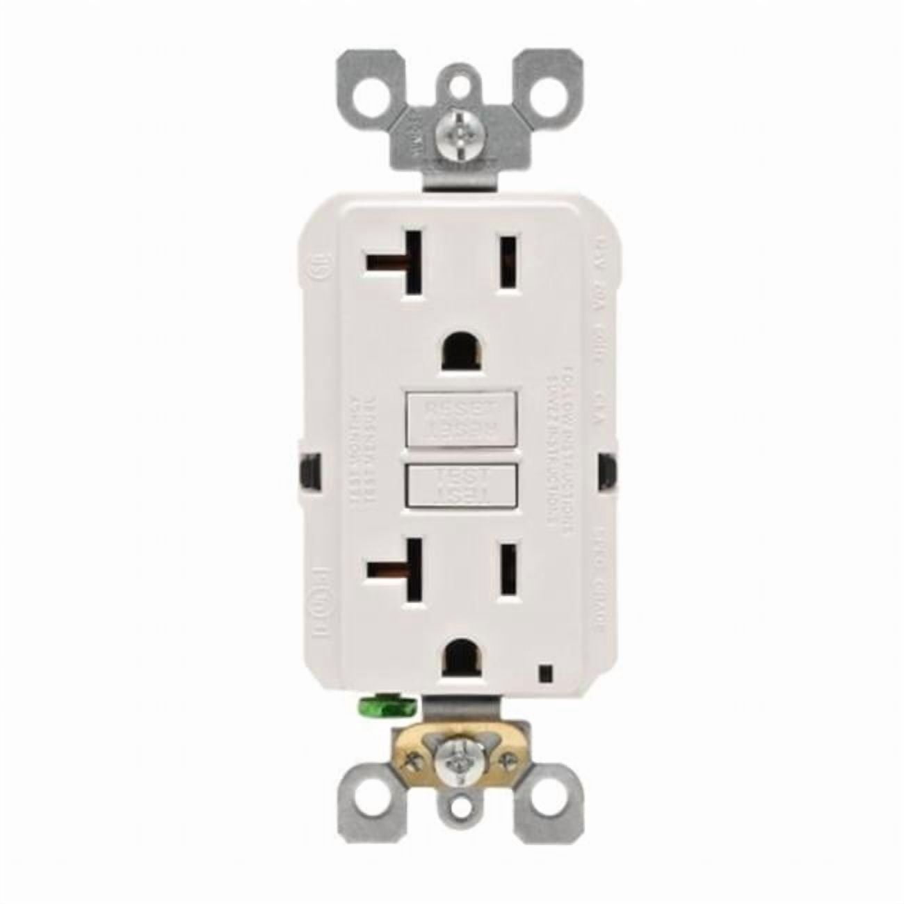 Leviton  20 Amp White GFCI Receptacle