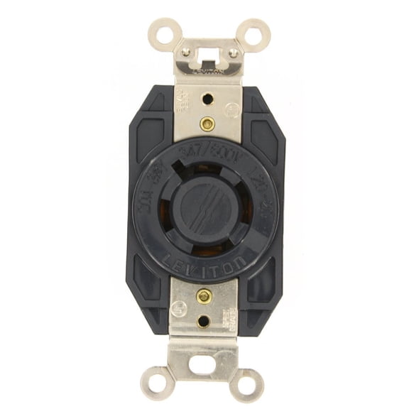 L20-20R Locking Receptacle Twist V0 Outlet 20A 347/600V 3Y 2460-065 Box