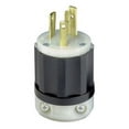 thumbnail image 1 of Leviton 2621, 250 VAC, 30 A, 0.52 to 0.93"" Cord, 2P 3W, Locking Device Plug, 1pc, 1 of 1