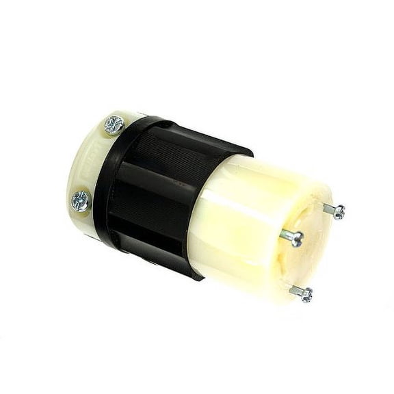 Leviton 2633-PLC 30 Amp, 277 Volt, 2-Pole,3-Wire, Locking Connector, Industrial Grade, Grounding, Po