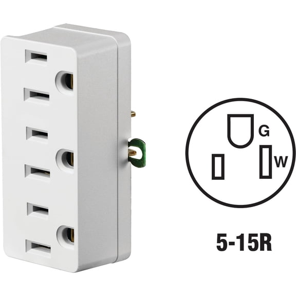 Leviton 5356-VY 20 Amp, 125 Volt, Industrial Grade, Plug, Straight Blade, Grounding, Python, Yellow