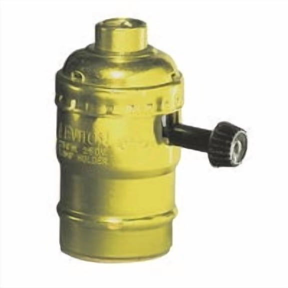 Leviton 3-Way Turn-Knob Lamp Socket - Pack of 12 Case Quantity Pack