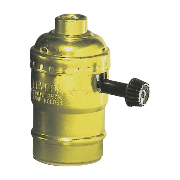 Leviton 3-Way Turn-Knob Lamp Socket - Pack of 2