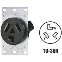 Leviton 3-Wire Dryer Power Outlet - Pack of 10
