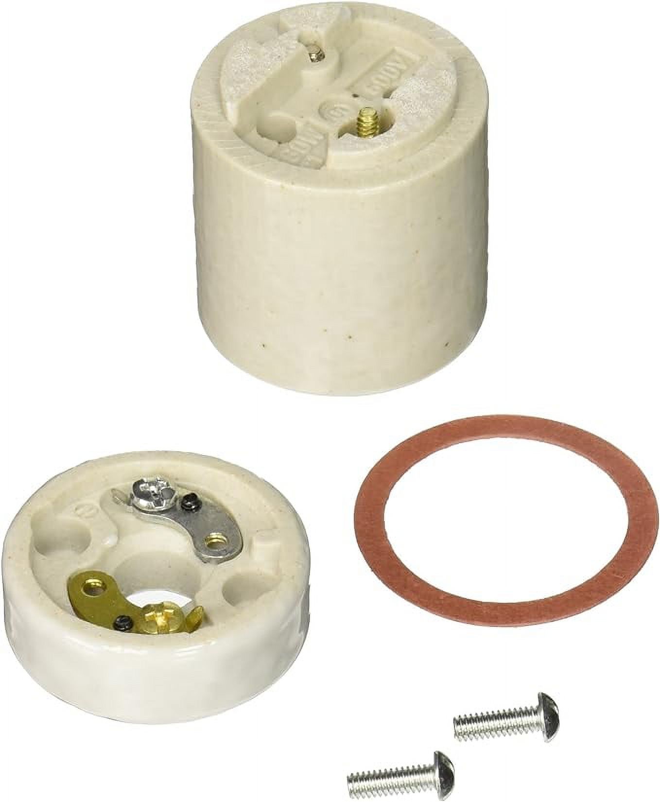 Leviton 30 Incandescent Lampholder, Medium Base, Two Piece Porcelain