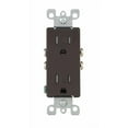 thumbnail image 1 of Leviton 3001367 15A, 125V Decora Duplex 5-15R Brown Outlet, 1 of 2