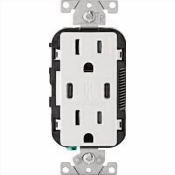 Leviton USB Charging Outlet Decora - Tamper-Resistant Dual Type C - 1 Piece