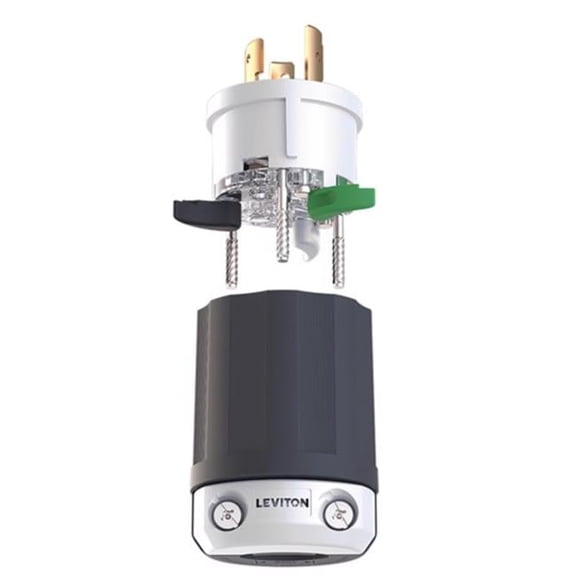 Leviton 3026866 Lever Edge Commercial & Residential Plastic Locking Plug L5-20P