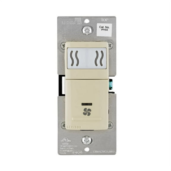 Leviton 3003844 3A Single Pole Fan Control Fan Control Switch, Ivory