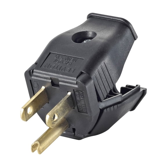 Leviton Clamp Tight Grounding Cord Plug - Pack of 10
