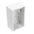 thumbnail image 1 of Leviton Surface Mount Box Rectangle Single Gang Plastic Box - 1 Gang - White, 1 of 2