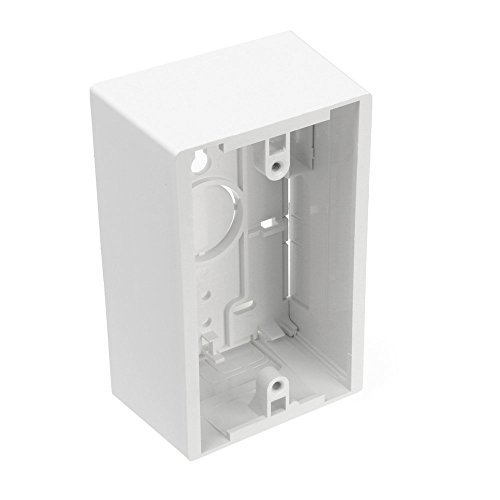 Leviton Surface Mount Box Rectangle Single Gang Plastic Box - 1 Gang - White