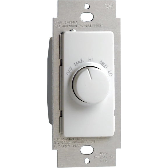 Leviton 4-Speed Fan Control Switch - Pack of 8  Indoor & Outdoor Use, NEC-Compliant