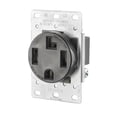 thumbnail image 1 of Leviton Dryer Power Outlet 4 Wire - 30A 250V Universal Silver - Single Piece, 1 of 5