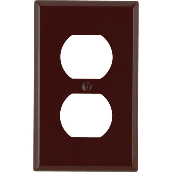 Leviton Plastic Outlet Wall Plate - Single Pack