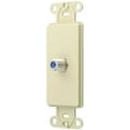 thumbnail image 1 of Leviton 40681-I Decora Insert Flush Mount CATV Video, 1 F-Type Jack - Ivory, 1 of 1