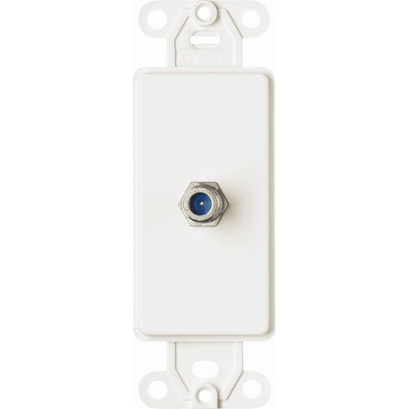 Leviton Wallplate — Decora® Rocker-Style Design in White — UL Listed for US Residential Electrical Code Compliance, Drop-in NEC-Standard Wiring