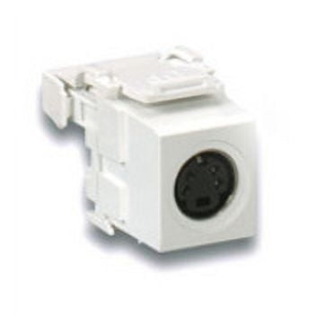 Leviton 40734-SVG Gray Quickport S-Video Snap-in Connector