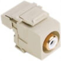 Leviton 40735-RWI RCA-110 QuickPort Snap-In Connector - Ivory