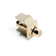 thumbnail image 1 of Leviton 40830-BIE RCA Speaker Jack QuickPort Snap-In Adapter - Ivory, 1 of 2