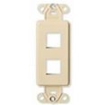 thumbnail image 1 of Leviton 40850-BW Decora 2-Port QuickPort Insert - White, 1 of 1
