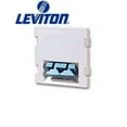 thumbnail image 1 of Leviton 41292-2CW MOS Insert Duplex SC Fiber Adapter with Zirconia Ceramic Sleeve 45 Exit - White, 1 of 1