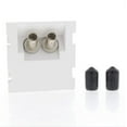 thumbnail image 1 of Leviton 41292-ZTW MOS Insert Duplex ST Fiber Adapter with Zirconia Ceramic Sleeve 45° Exit - White, 1 of 1
