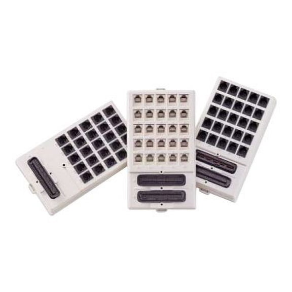 Leviton 41600-I RJ11 Surface-Mount Mini Patch Panel