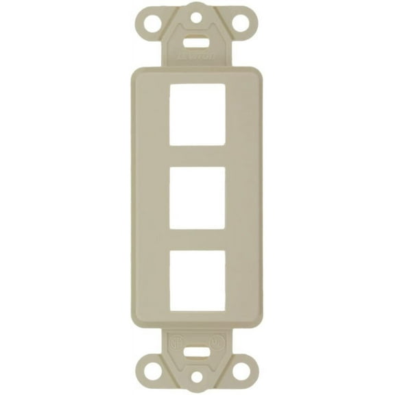 Leviton 41643-A Quickport Decora Insert, 3-Port