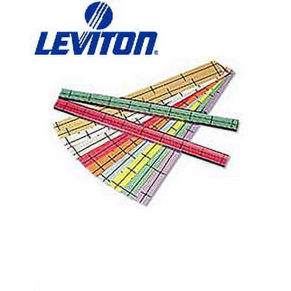 Leviton 41LBL-W 110 Product Labeling Strips 6-Pack - White