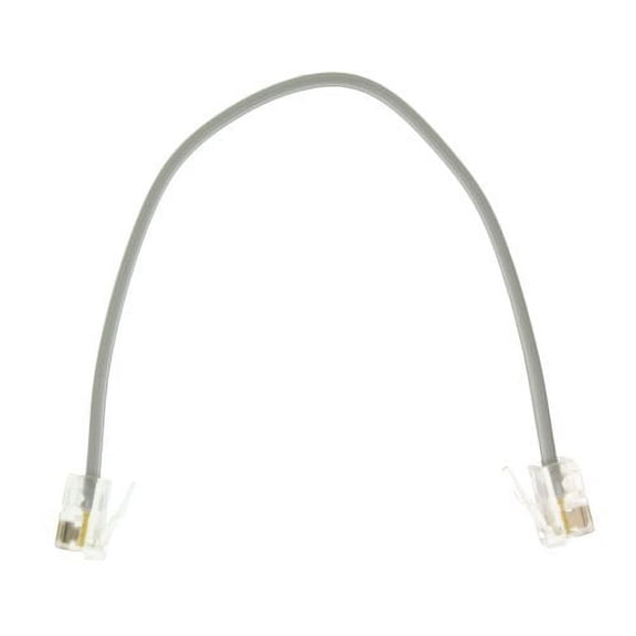 Leviton 42400-G Gray RJ11 7" 4-Wire Modular Line Cord Patch Jumper