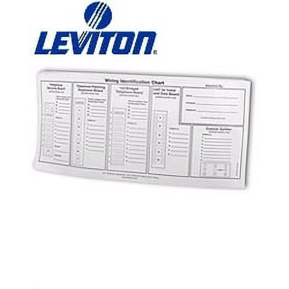 Leviton 47603-IDS Replacement Port ID Wiring Identification Chart Labels for AHT Shelf