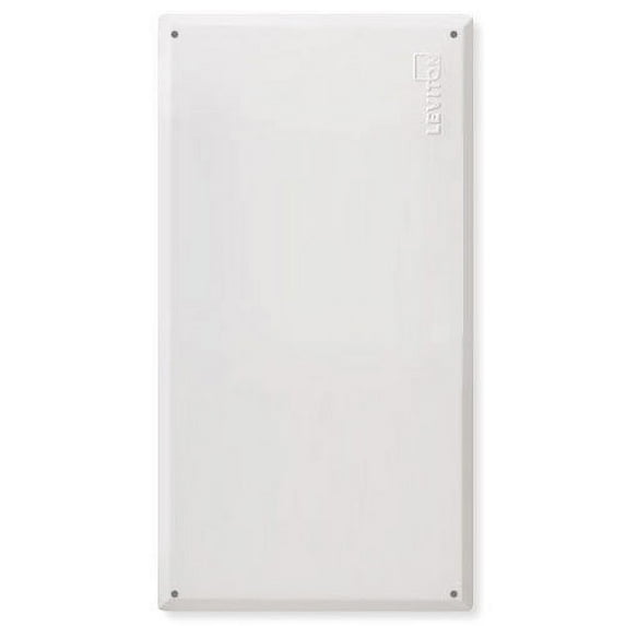 Leviton 47605-F28 Structured Media Center Flush Mount Cover 28 Inch Powder Coat Steel - White