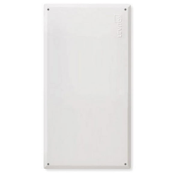 Leviton 47605-F28 Structured Media Center Flush Mount Cover 28 Inch Powder Coat Steel - White