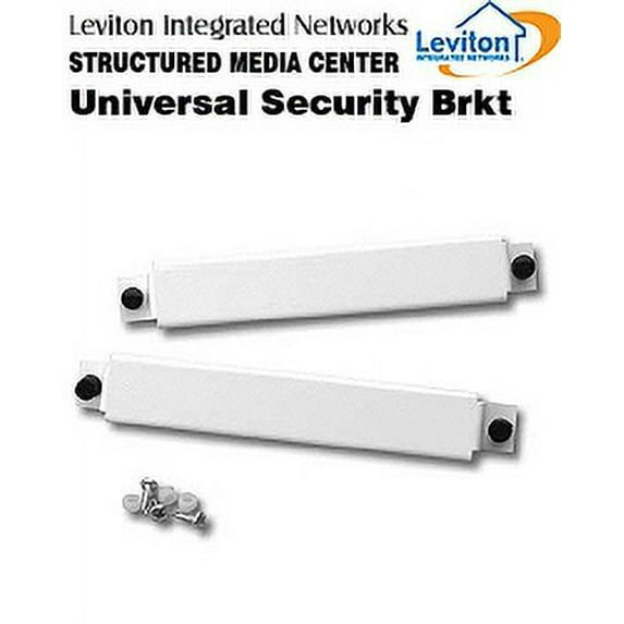 Leviton 47612-6SB 6-Inch Universal Security Bracket for Structured Media Center, White