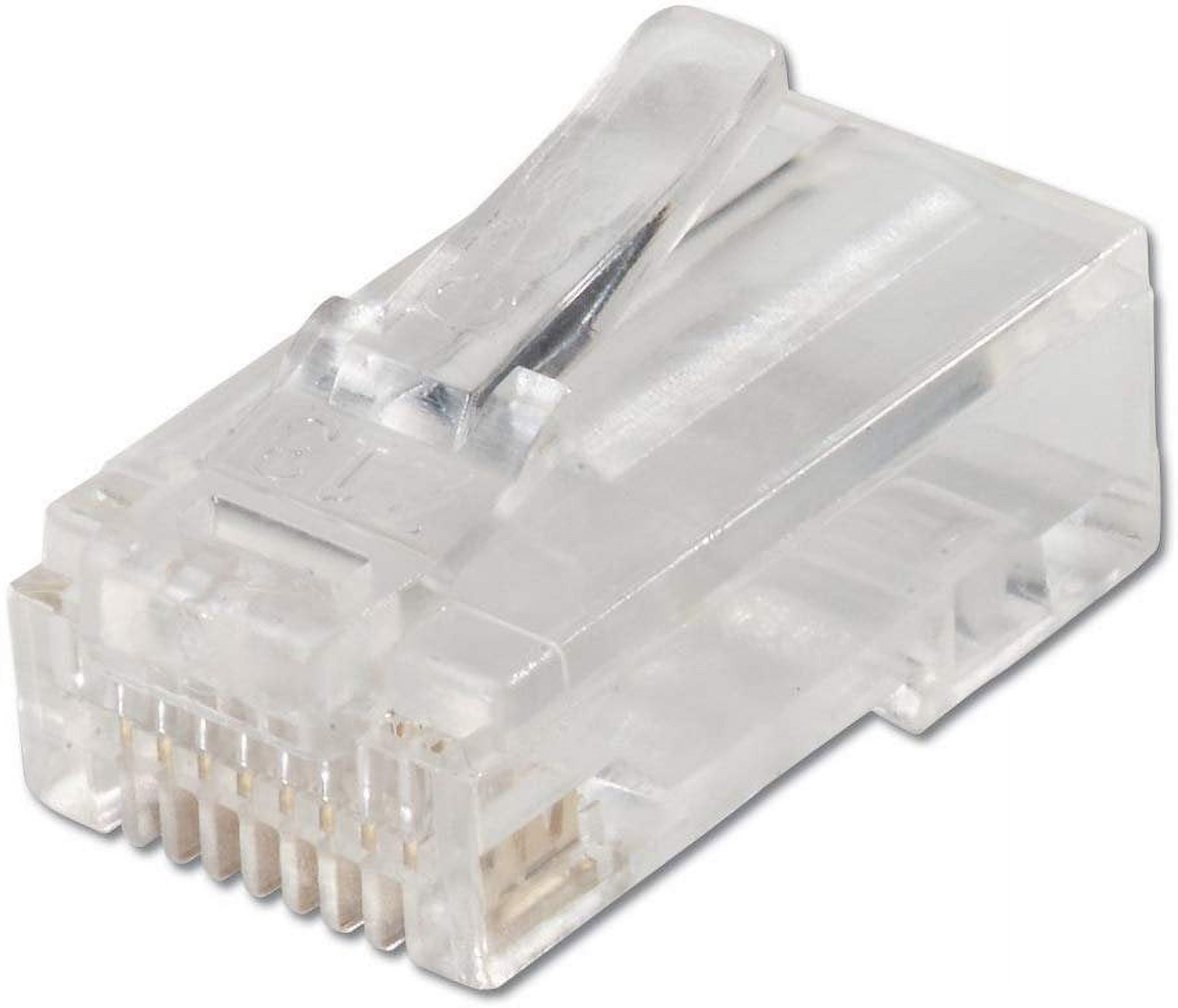 Leviton 47613-EZC EZ-RJ45 Cat 5e Plug, 50-Pack - Walmart Business Supplies