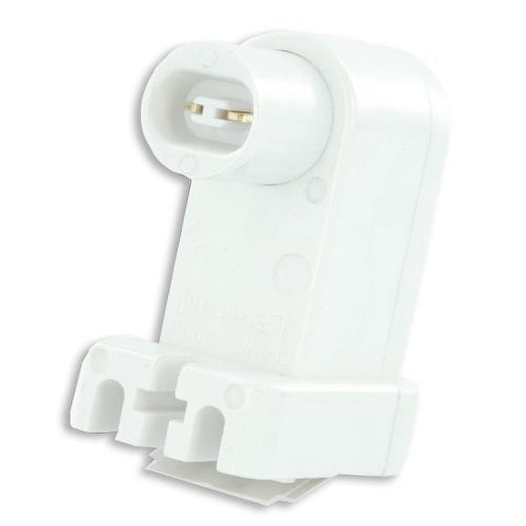 Leviton 488 Fluorescent Lampholder Pedestal Base, Plunger End, High Output, Recessed Double Contact, with Horizontal Contacts