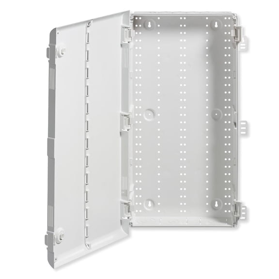 Leviton 49605-28P Wireless Plastic Structured Media Enclosure with Vented Hinged Door, 28 Inch