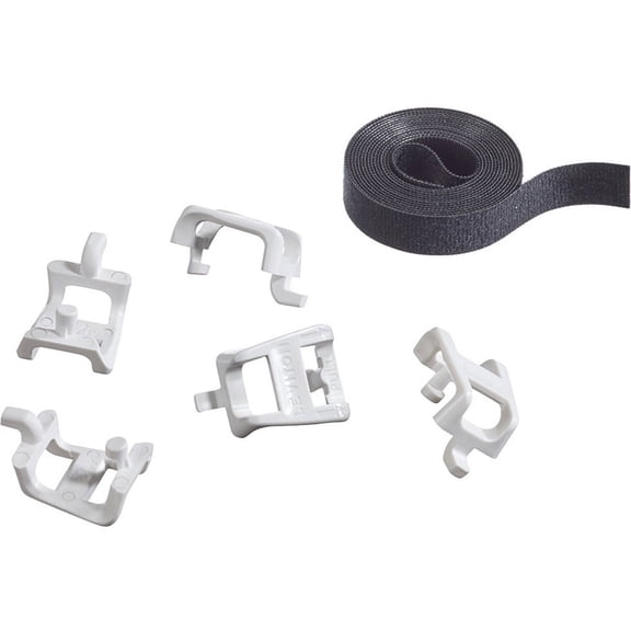 Leviton 49605-AST Plastic Saddle Tie Kit with VELCRO Cable Management