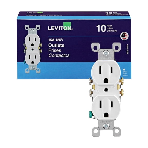 Leviton Shallow Grounded Duplex Outlet