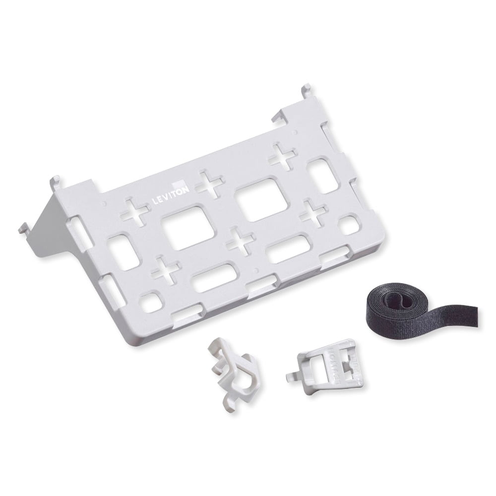 White Polycarbonate Universal Network Device Shelf Bracket