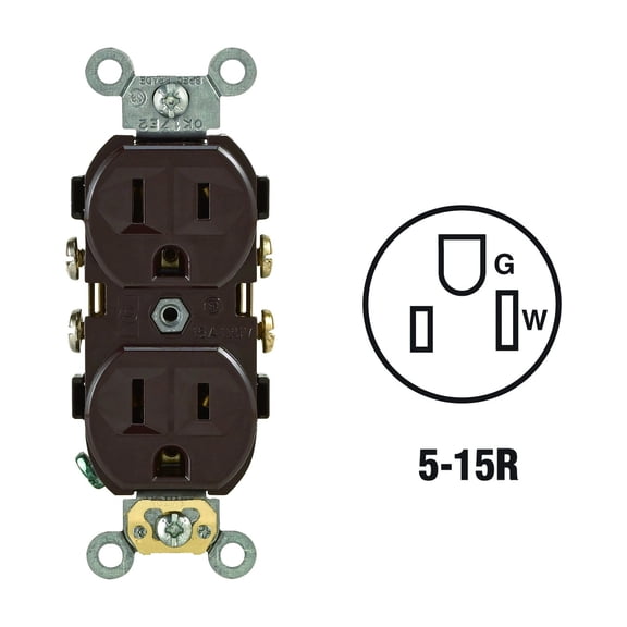 Leviton Commercial Grade Duplex Outlet