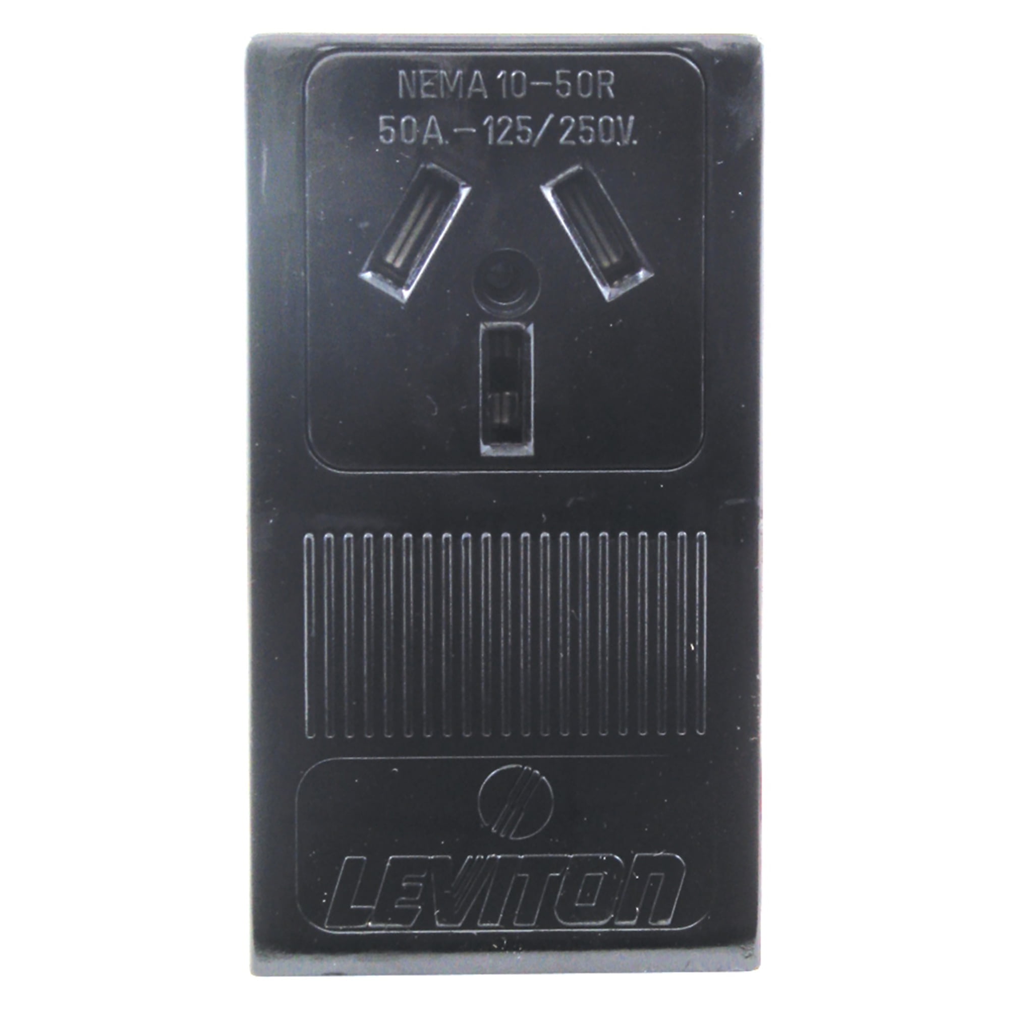 Black Thermoplastic Single Surface Mount Range Receptacle