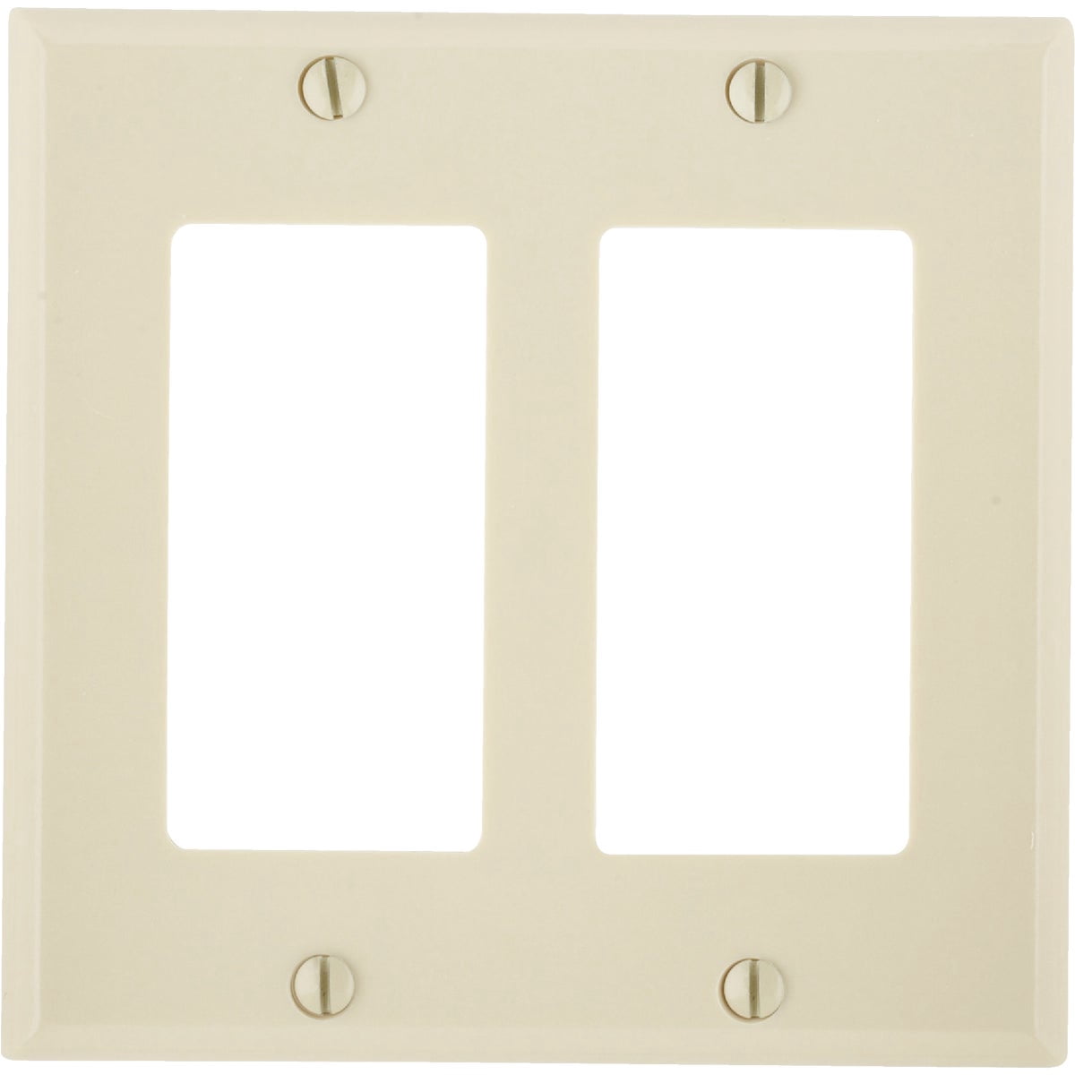 Leviton 5089-I 15 Amp, 250 Volt, Narrow Body Single Receptacle, Straight Blade, Commercial Grade, Grounding, Ivory