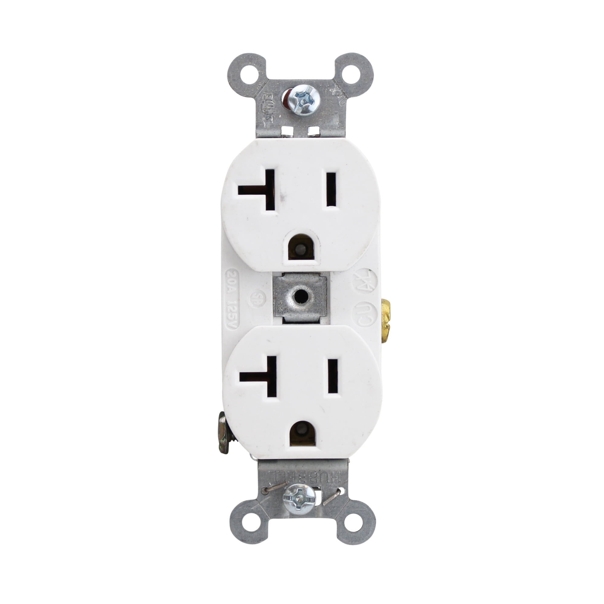 5362 Leviton 5362-W 20 Amp, 125 Volt, Industrial Heavy Duty Grade, Straight ...