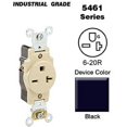 thumbnail image 1 of Leviton 5461 Single Receptacle Industrial Grade 6-20R 20A 250V BandS Wired - Brown, 1 of 1