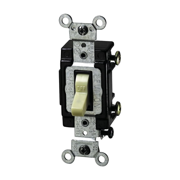 Leviton Illuminated Commercial Grade Toggle Single Pole Switch
