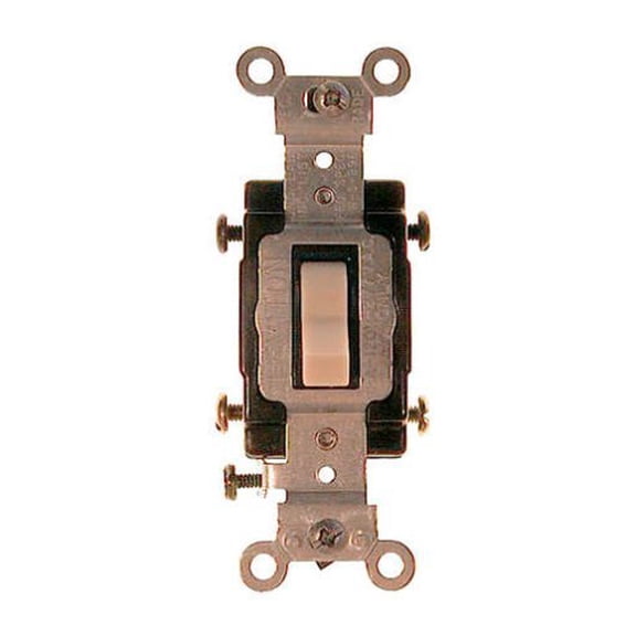 Leviton 5504-2IS Ivory Commercial Grade Four Way Toggle Light Switch 15A