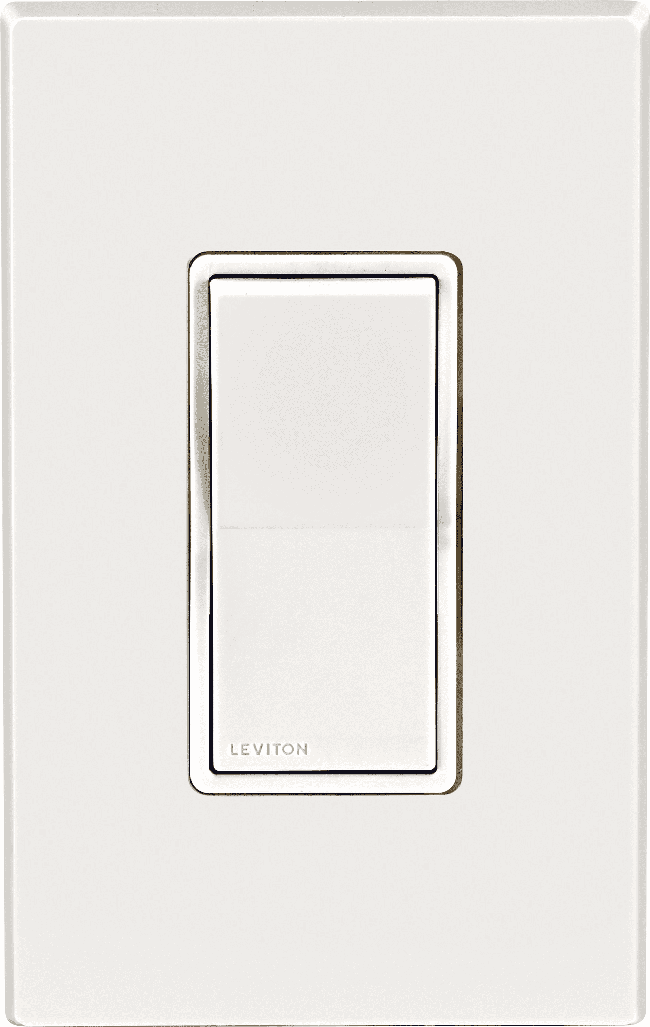 Leviton Decora Weather-Resistant Single-Pole Rocker Switch W5601-2W - 15A 120V - White — Indoor & Outdoor Use, NEC-Compliant